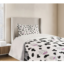 Animal Hide Design Bedspread Set