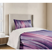Colorful Beams Lines Bedspread Set