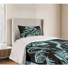 Female Astronaut Bedspread Set