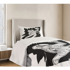 Grabbing Star Sketch Bedspread Set