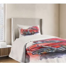 Vintage Retro Car Bedspread Set