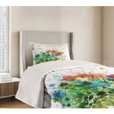 Floral Jungle Summer Bedspread Set