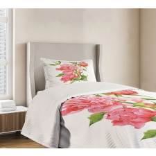 Pink Peonies Bouquet Bedspread Set