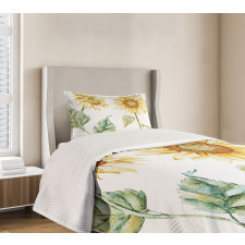 Alluring Sunflowers Bedspread Set