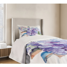 Blooming Hydrangea Bedspread Set