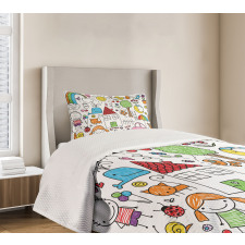 House Girl and Boy Bear Bedspread Set