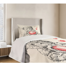 Detailed Teddy Bear Bedspread Set