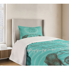 Fun Animal Dog Words Bedspread Set