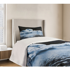 Moon Sets over Clouds Bedspread Set