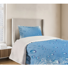 Realistic Water Bubbles Bedspread Set