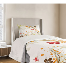 Swirling Florets Botany Bedspread Set