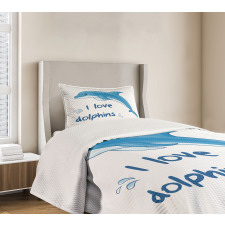 Cartoon Ocean Animals Bedspread Set