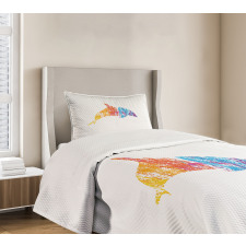 Marine Animal Design Bedspread Set