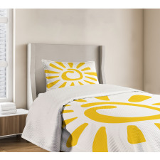 Doodle Sun Burst Summer Bedspread Set