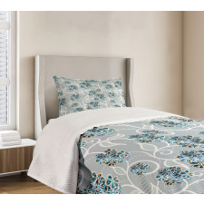 Swirls Daisy Bouquet Bedspread Set