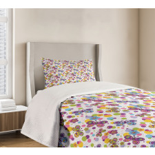 Vibrant Flora Dots Bedspread Set