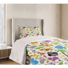 Various Animals Bedspread Set