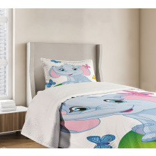 Elephant on the Meadow Bedspread Set