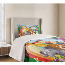 Animals at the Hilltop Bedspread Set