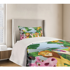 Safari Jungle Funny Bedspread Set