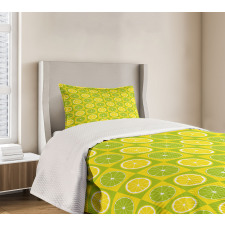 Lemon Lime Pop Art Bedspread Set