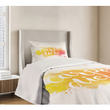 Carpe Diem Art Bedspread Set