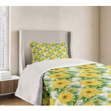 Gardening Plant Bedspread Set