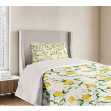 Botanical Theme Bedspread Set