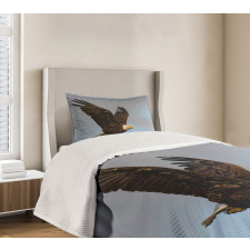 Hunter Bird in Open Sky Bedspread Set