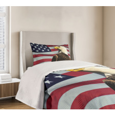 US Flag Country Bedspread Set