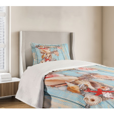 Coastal Soft Colored Bedspread Set