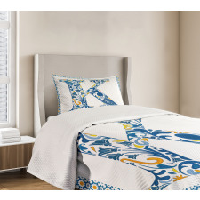 Leaves Blooms Initial Bedspread Set