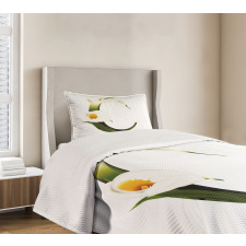 Calla Lilly Flower Bedspread Set