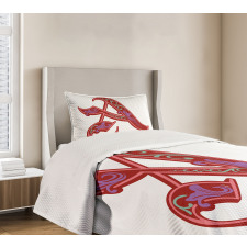 Classic Ornate Initial Bedspread Set