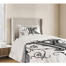 Illustrious Uppercase Bedspread Set