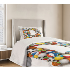 Sports Inspired Style Bedspread Set