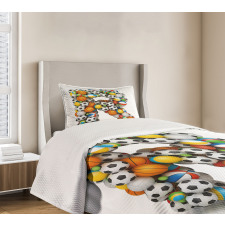 Language of the Game Bedspread Set