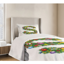 Christmas Ornament S Bedspread Set