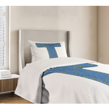 Blue Jean Texture T Bedspread Set