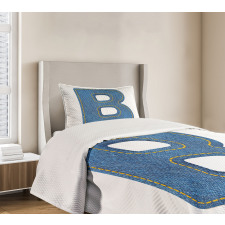 Jeans Retro Fashion Bedspread Set