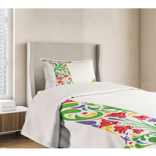 Leaf Blossom Bedspread Set