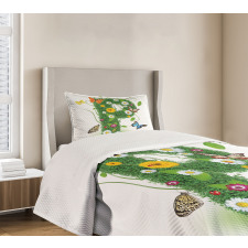 Lively Summer Wings Bedspread Set