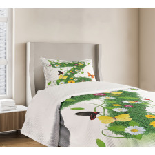 Fresh Summer Garden Bedspread Set