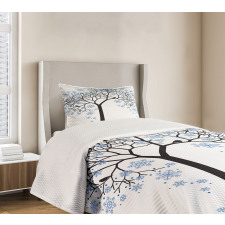 Tree with Snowflakes Bedspread Set