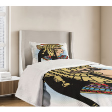 Queen Cleopatra Art Bedspread Set