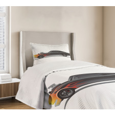 Retro Supercharger Vehicle Bedspread Set