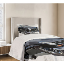 Classical Retro Vehicle Bedspread Set