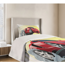 Cartoon Vehicle Powerful Bedspread Set