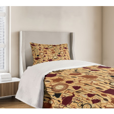 Breakfast Brunch Time Bedspread Set