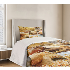 Bread Making Wheat Bedspread Set